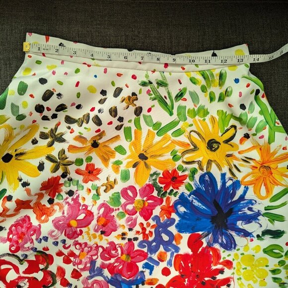 Christopher Kane Floral Midi Skirt | Recycled Satin | Runway - Picture 5 of 9